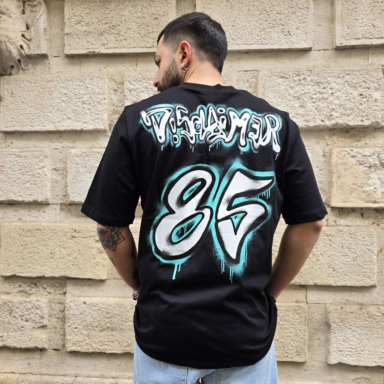 T-Shirt Disclaimer 54891 - Nero
