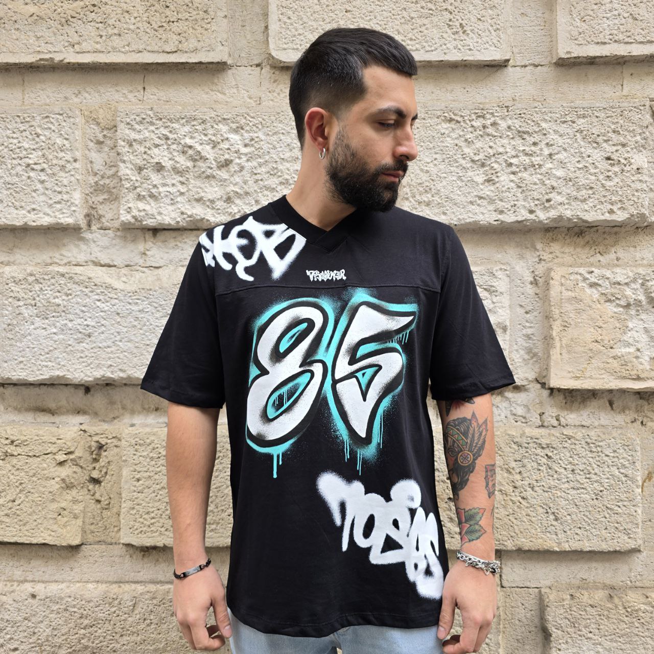 T-Shirt Disclaimer 54891 - Nero