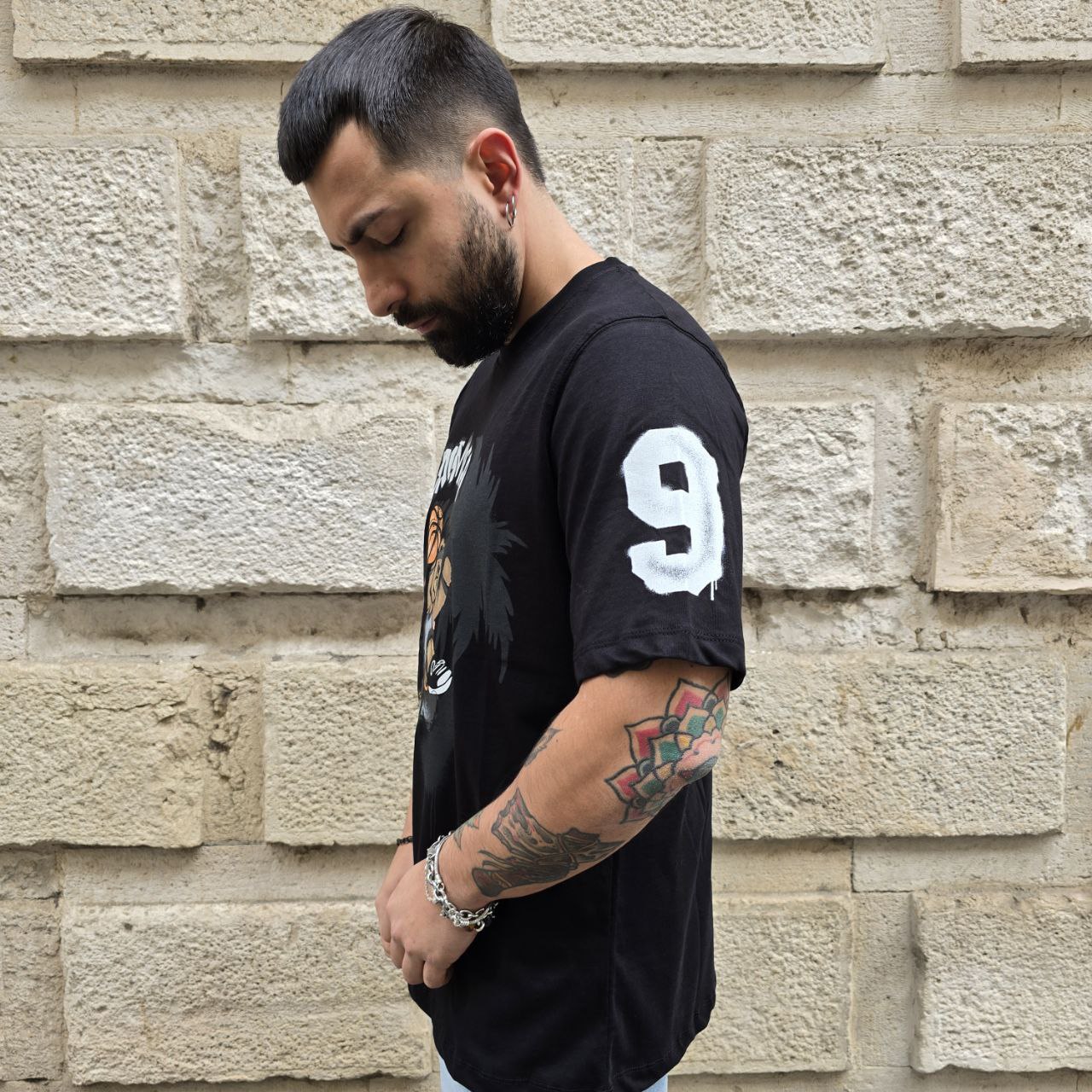 T-Shirt Disclaimer 54878 - Nero
