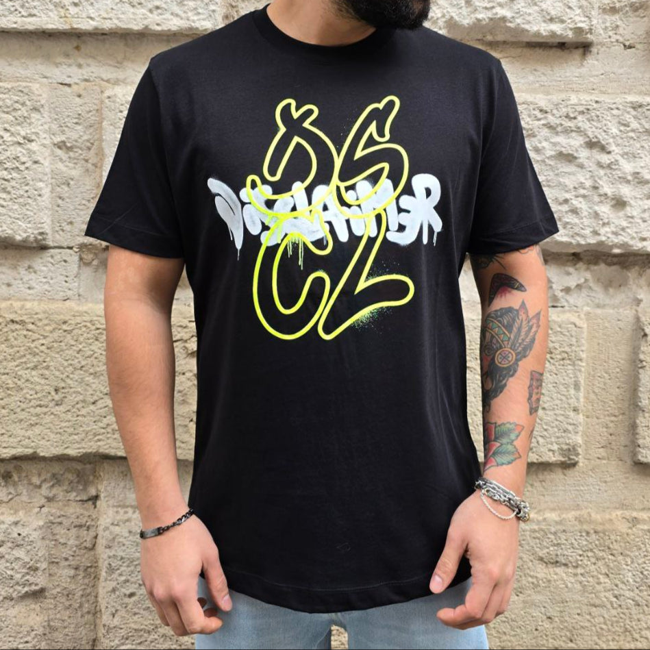 T-Shirt Disclaimer 54829 - Nero