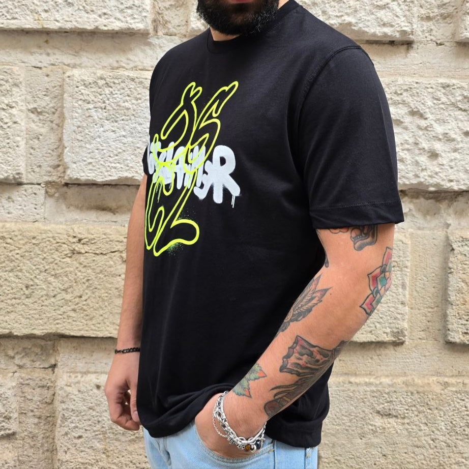 T-Shirt Disclaimer 54829 - Nero
