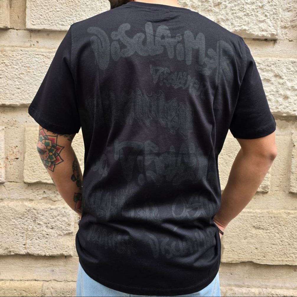 T-Shirt Disclaimer 54842 - Nero