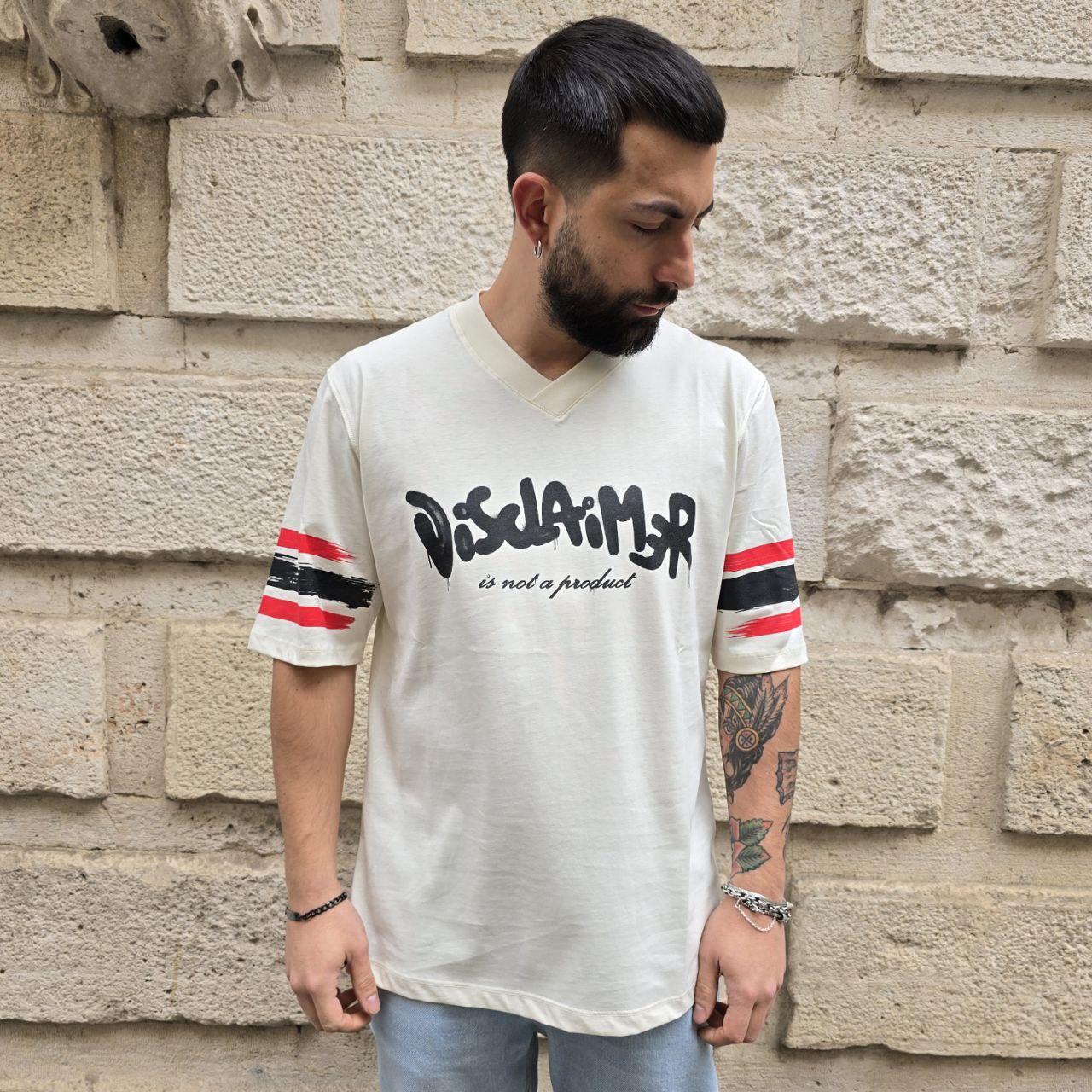 T-Shirt Disclaimer 54889 - Crema