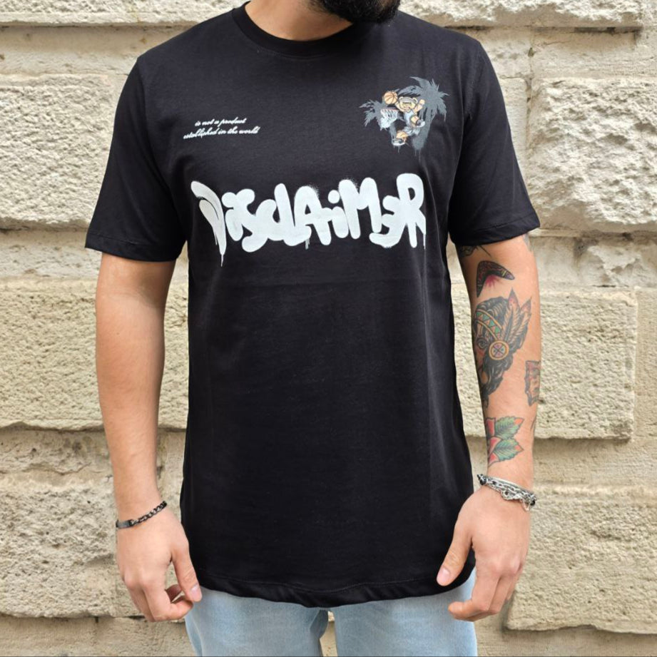 T-Shirt Disclaimer 54883 - Nero