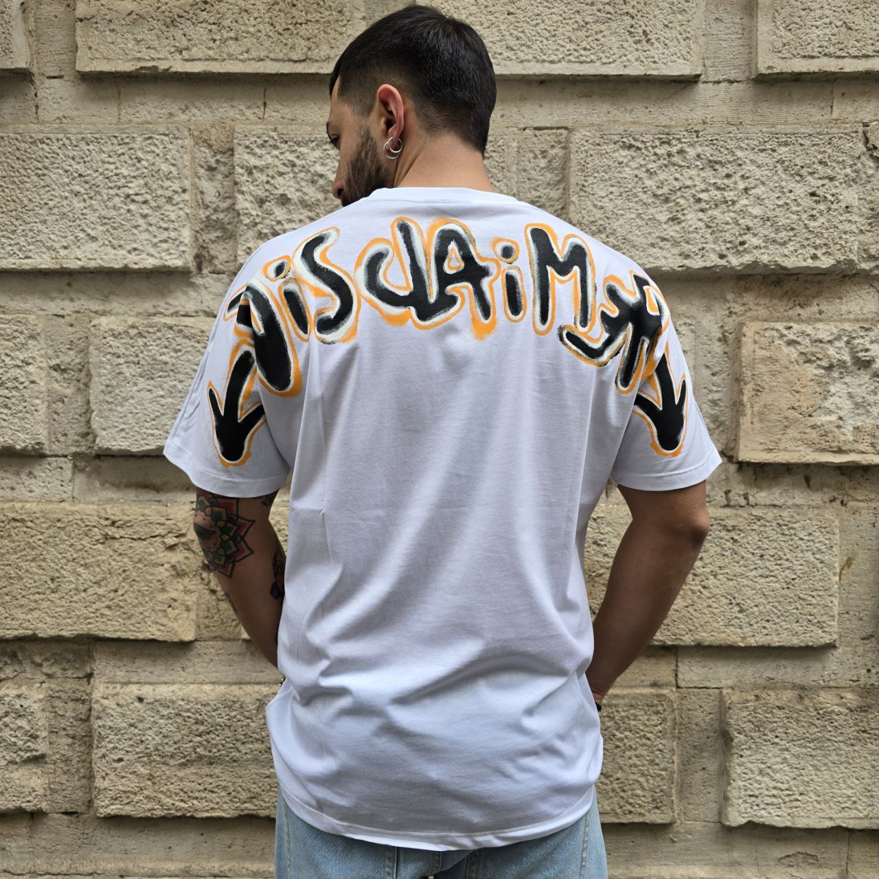 T-Shirt Disclaimer 54802 - Bianco