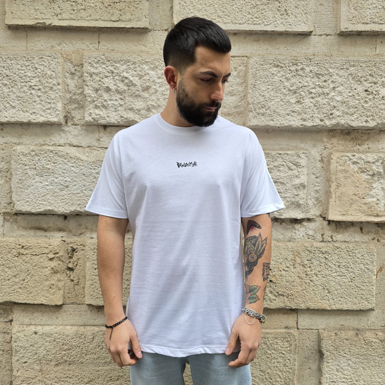 T-Shirt Disclaimer 54802 - Bianco