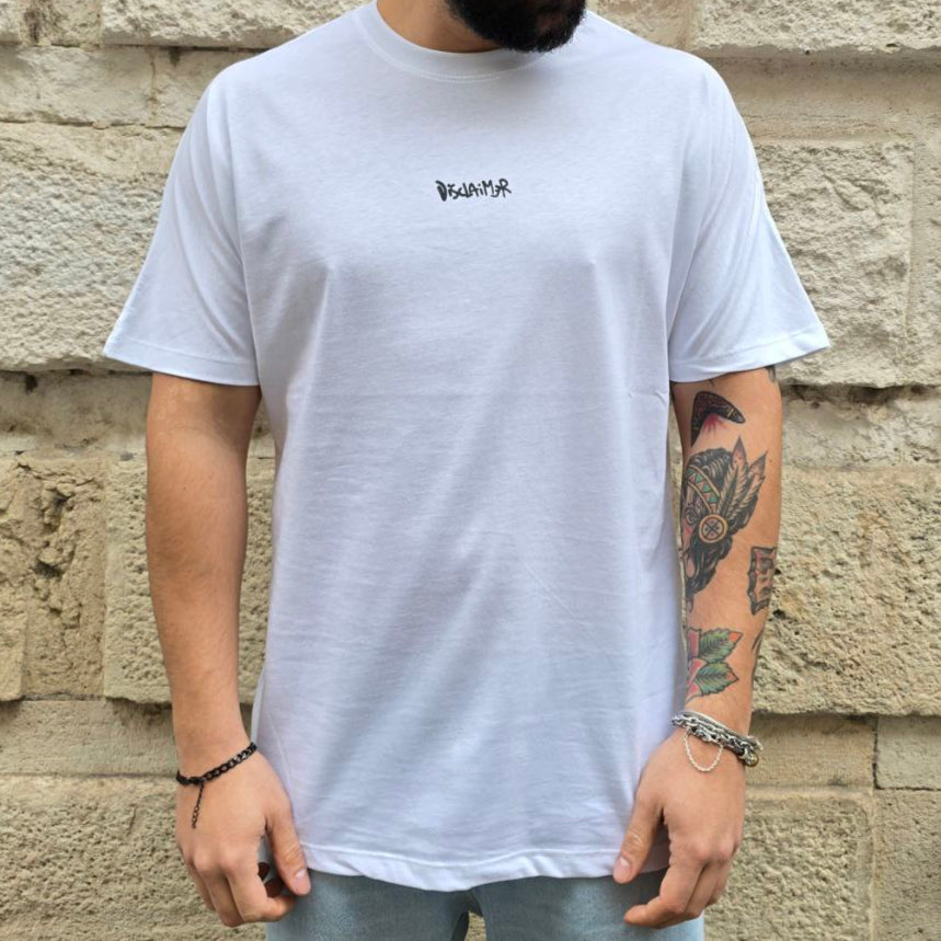 T-Shirt Disclaimer 54802 - Bianco