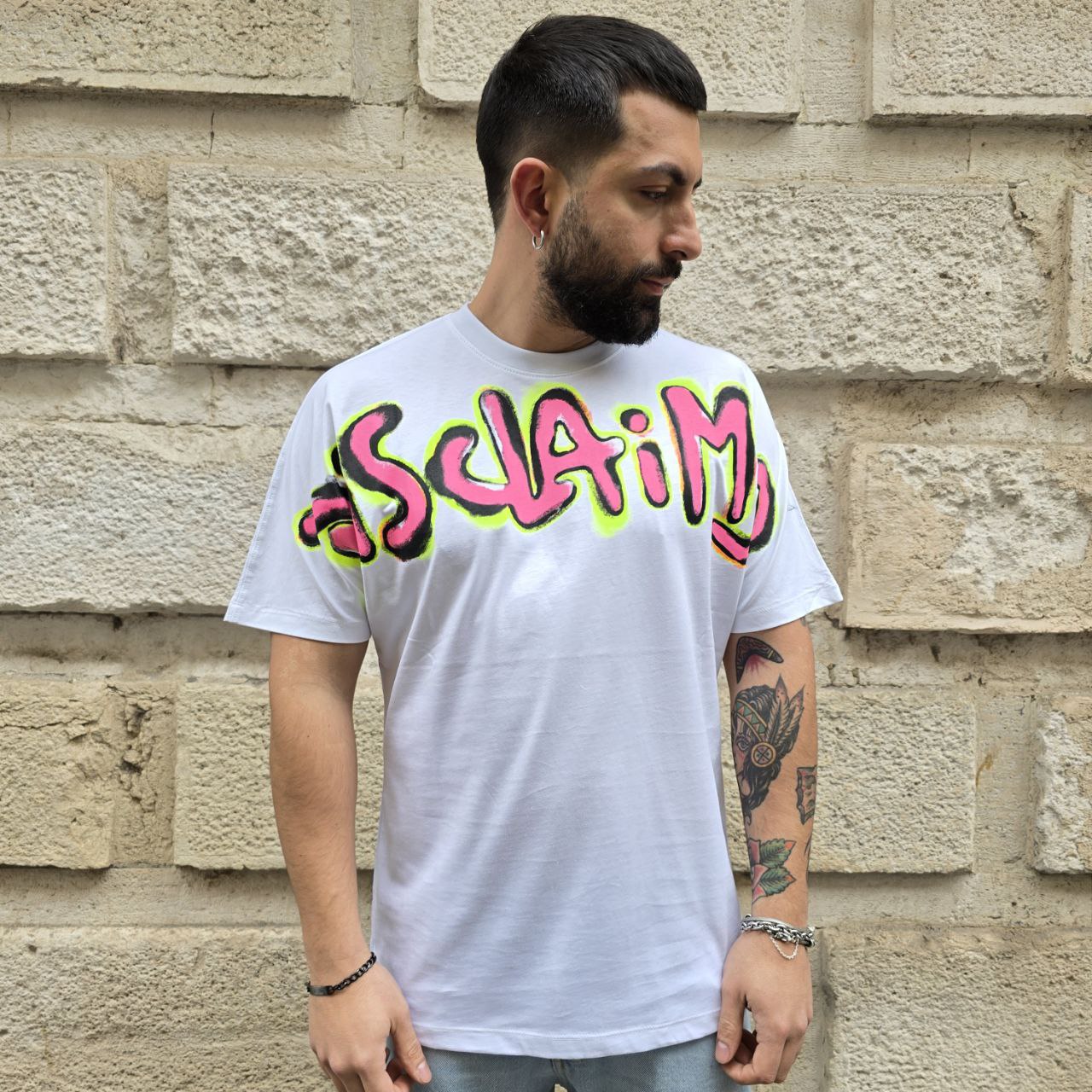 T-Shirt Disclaimer 54815 - Bianco