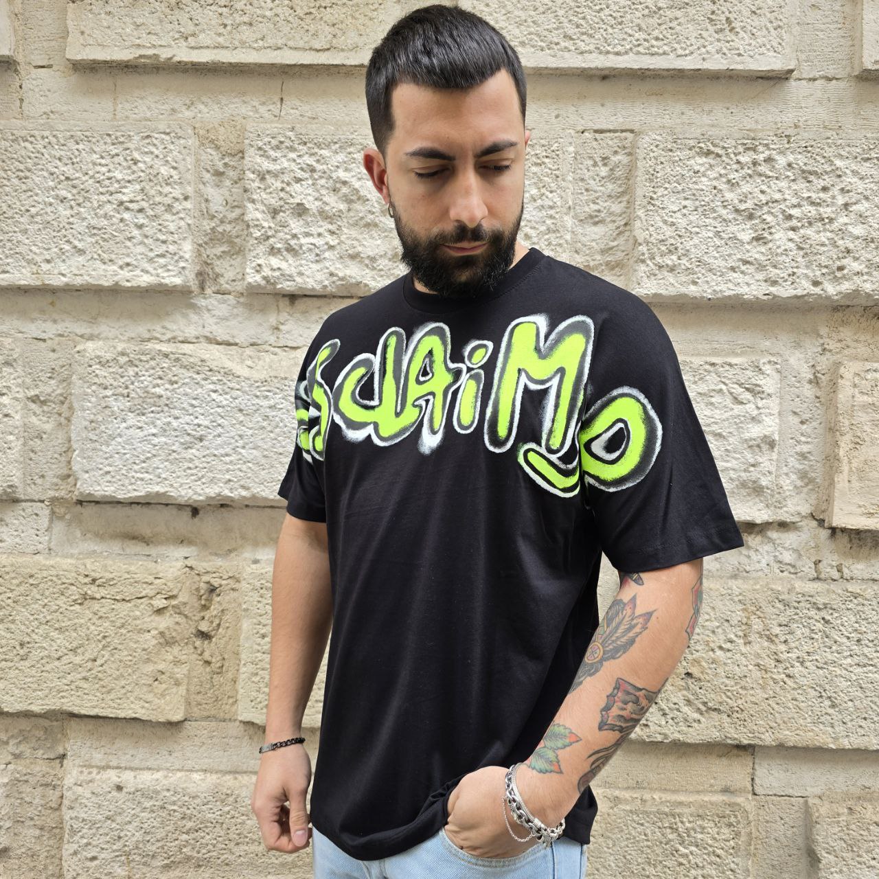 T-Shirt Disclaimer 54815 - Nero
