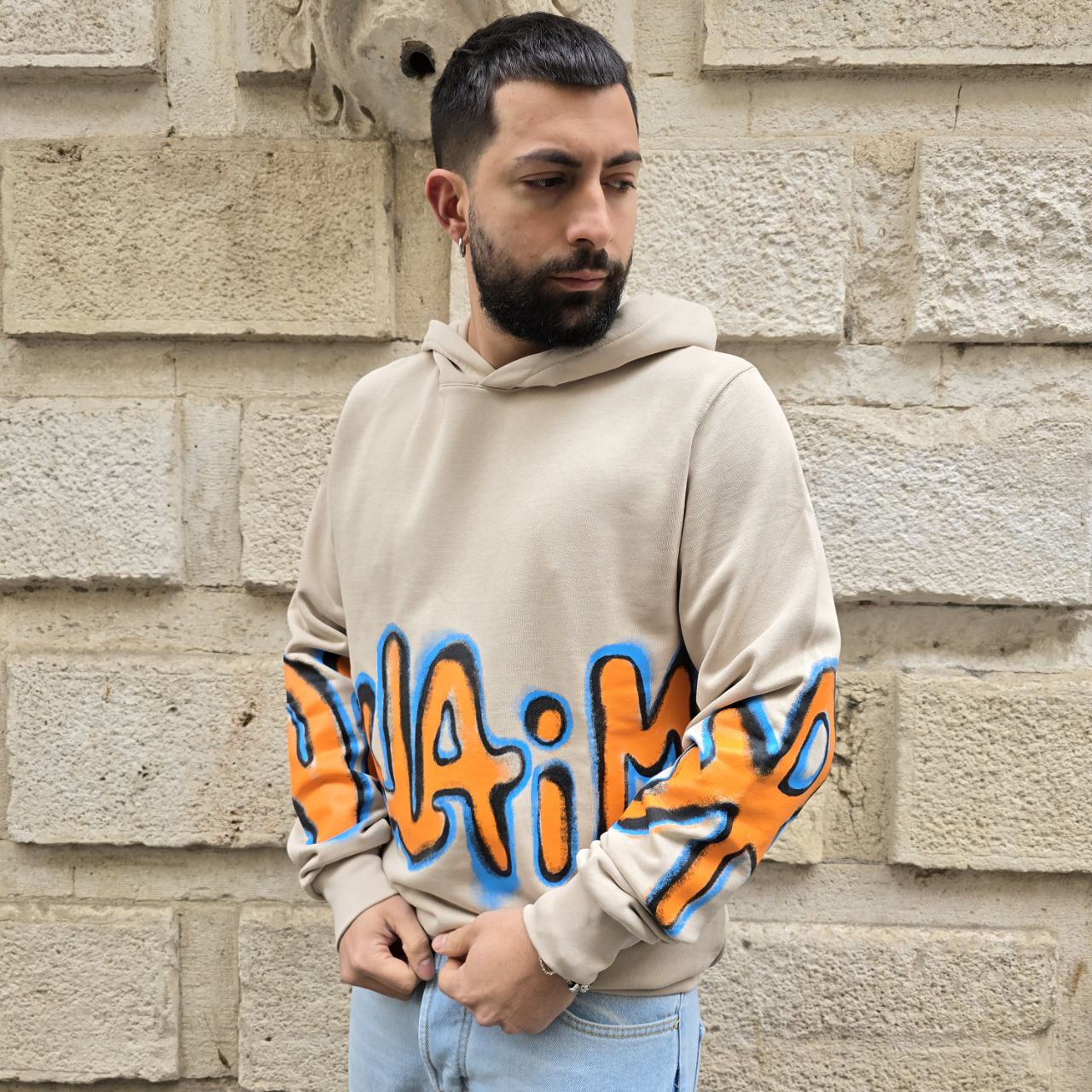 Felpa Disclaimer 54814 - Beige