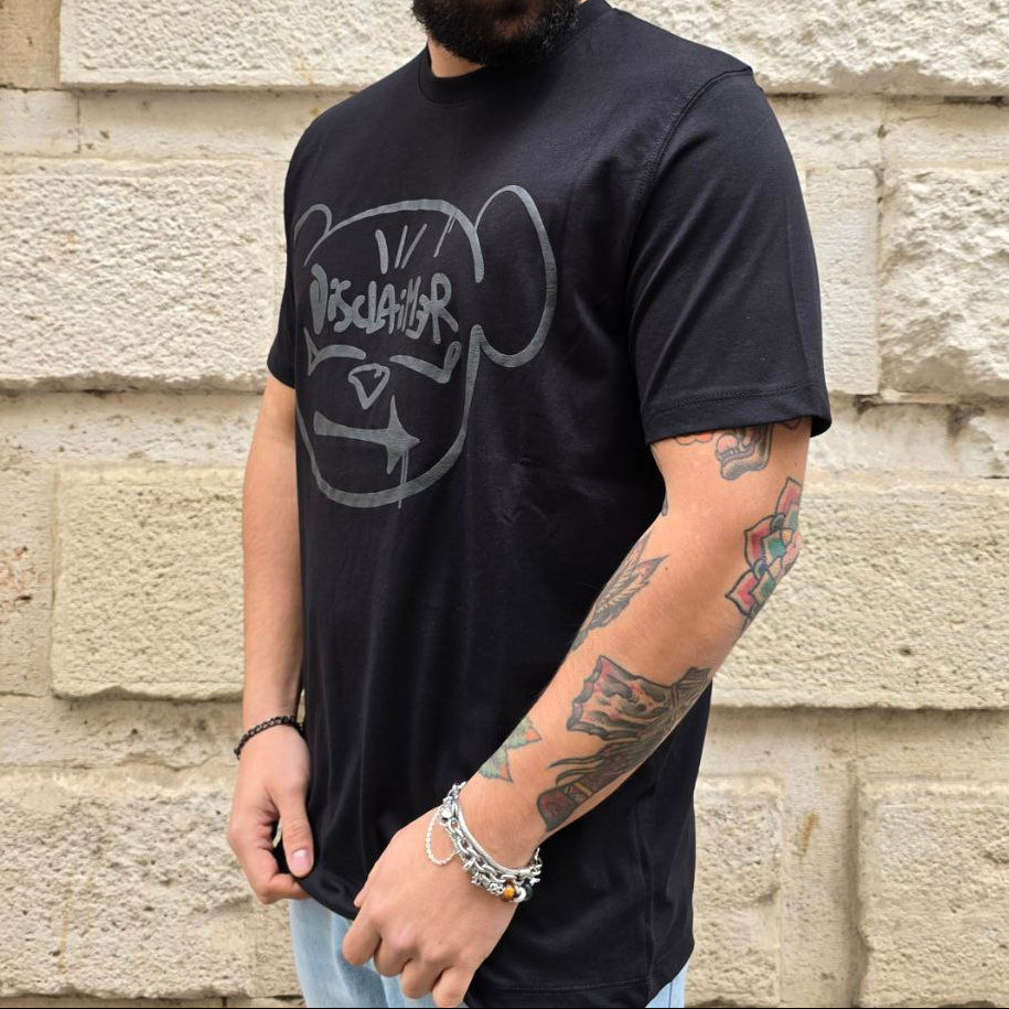 T-Shirt Disclaimer 54847 - Nero