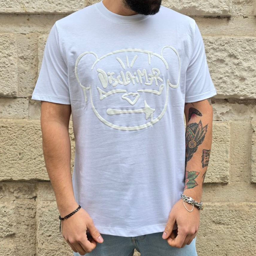 T-Shirt Disclaimer 54847 - Bianco