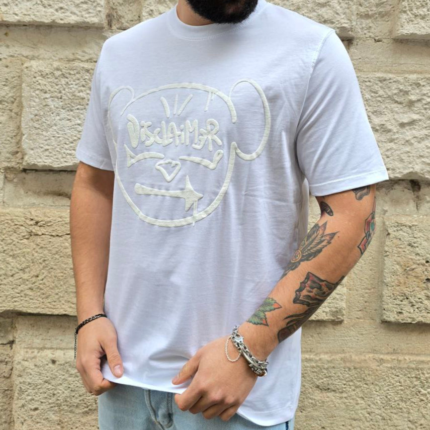 T-Shirt Disclaimer 54847 - Bianco