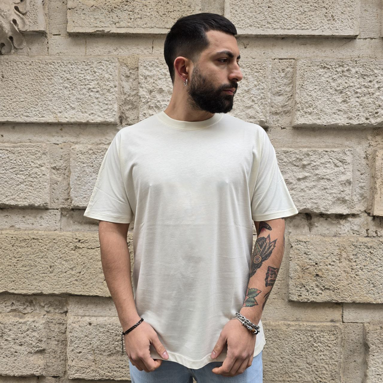 T-Shirt Disclaimer 54896 - Crema