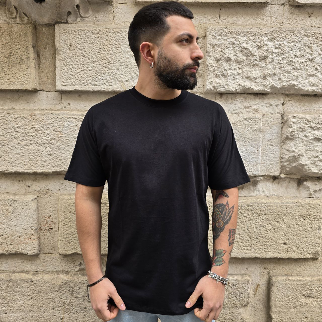 T-Shirt Disclaimer 54896 - Nero
