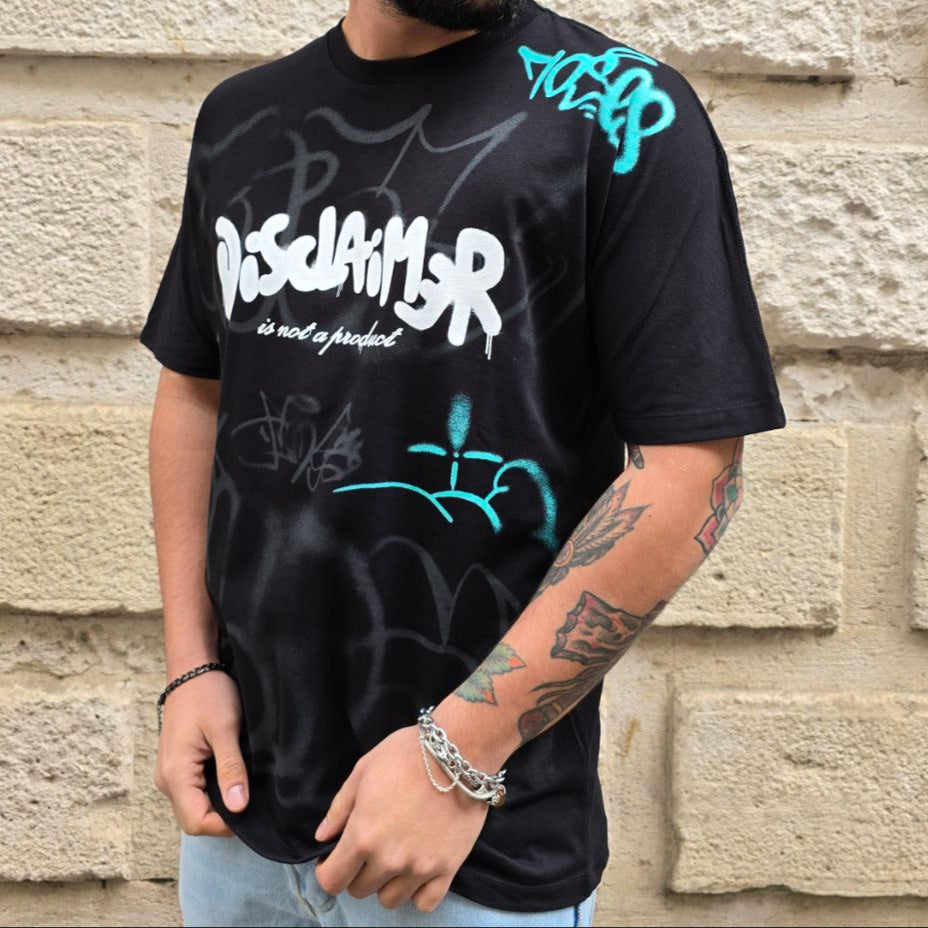 T-Shirt Disclaimer 54897 - Nero
