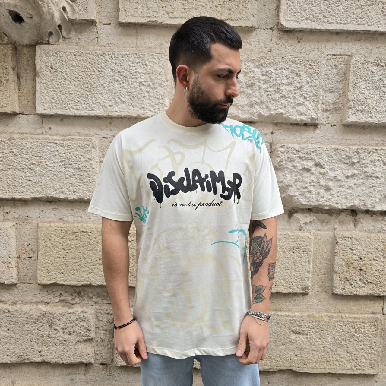 T-Shirt Disclaimer 54897 - Panna