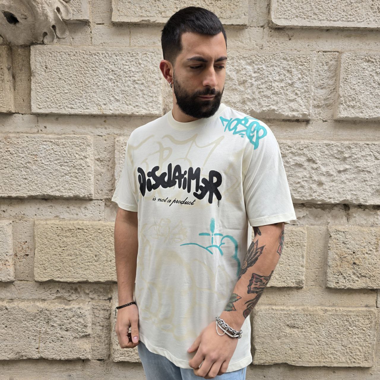 T-Shirt Disclaimer 54897 - Panna