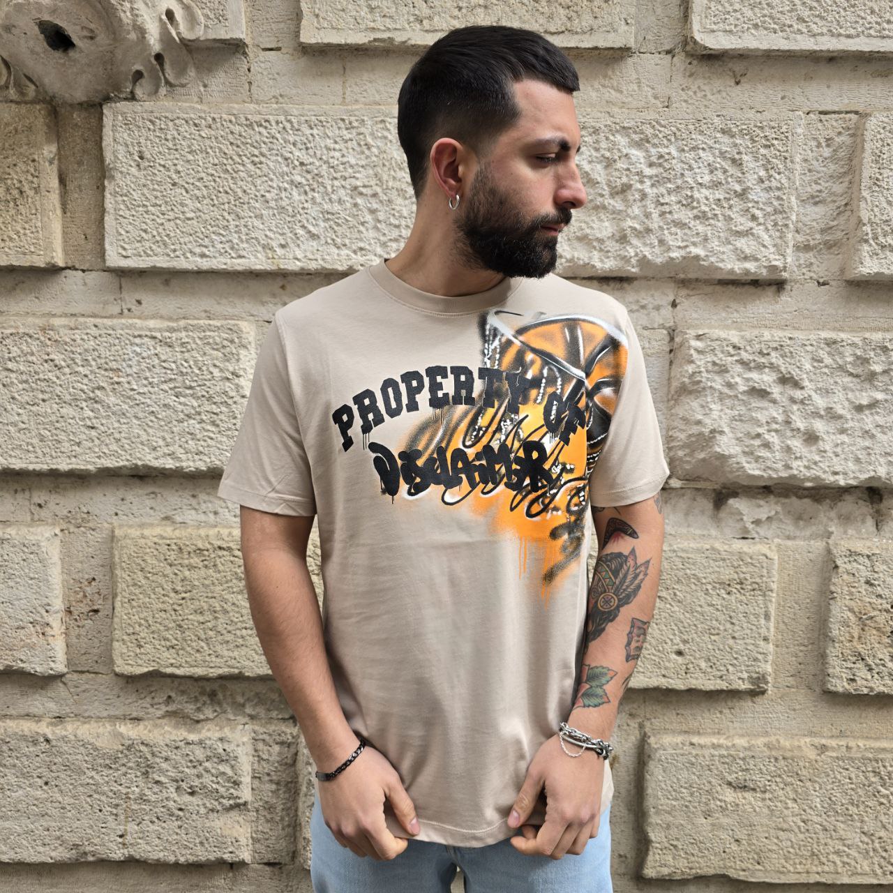 T-Shirt Disclaimer 54888 - Beige