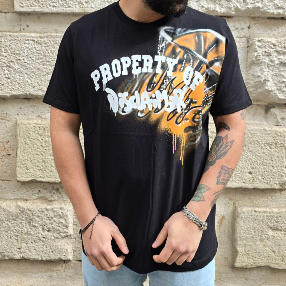 T-Shirt Disclaimer 54888 - Nero