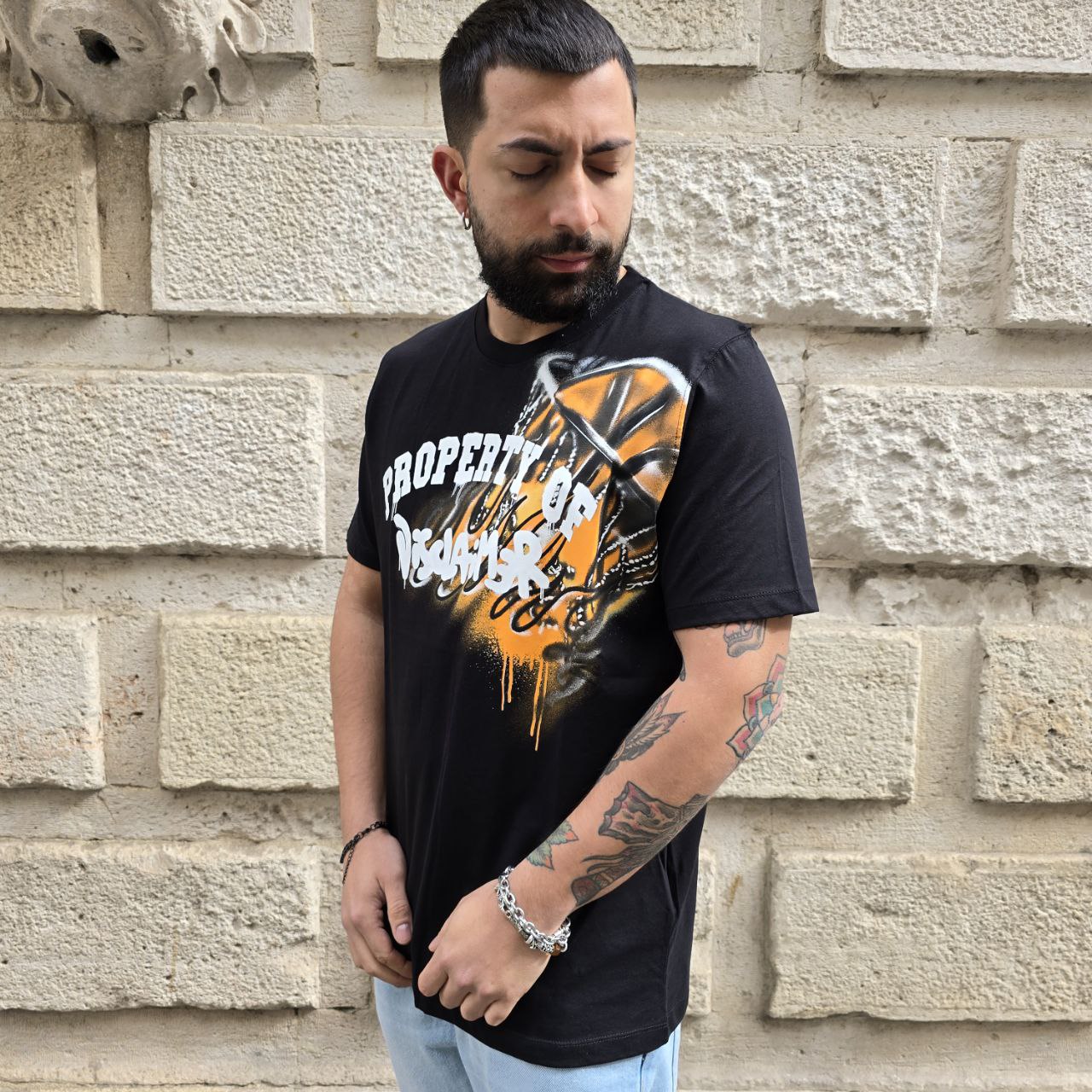 T-Shirt Disclaimer 54888 - Nero