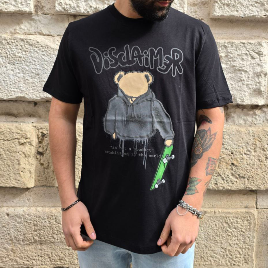 T-Shirt Disclaimer 55004 - Nero