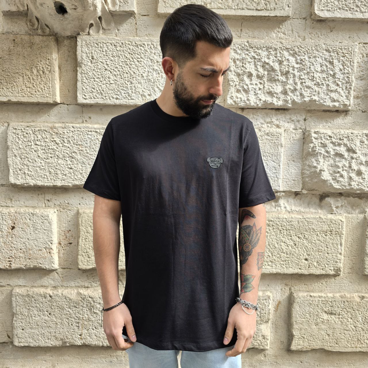 T-Shirt Disclaimer 54848 - Nero
