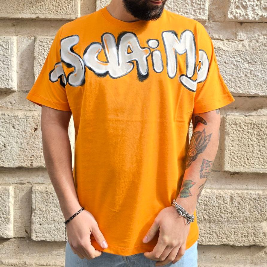 T-Shirt Disclaimer 54815 - Arancio