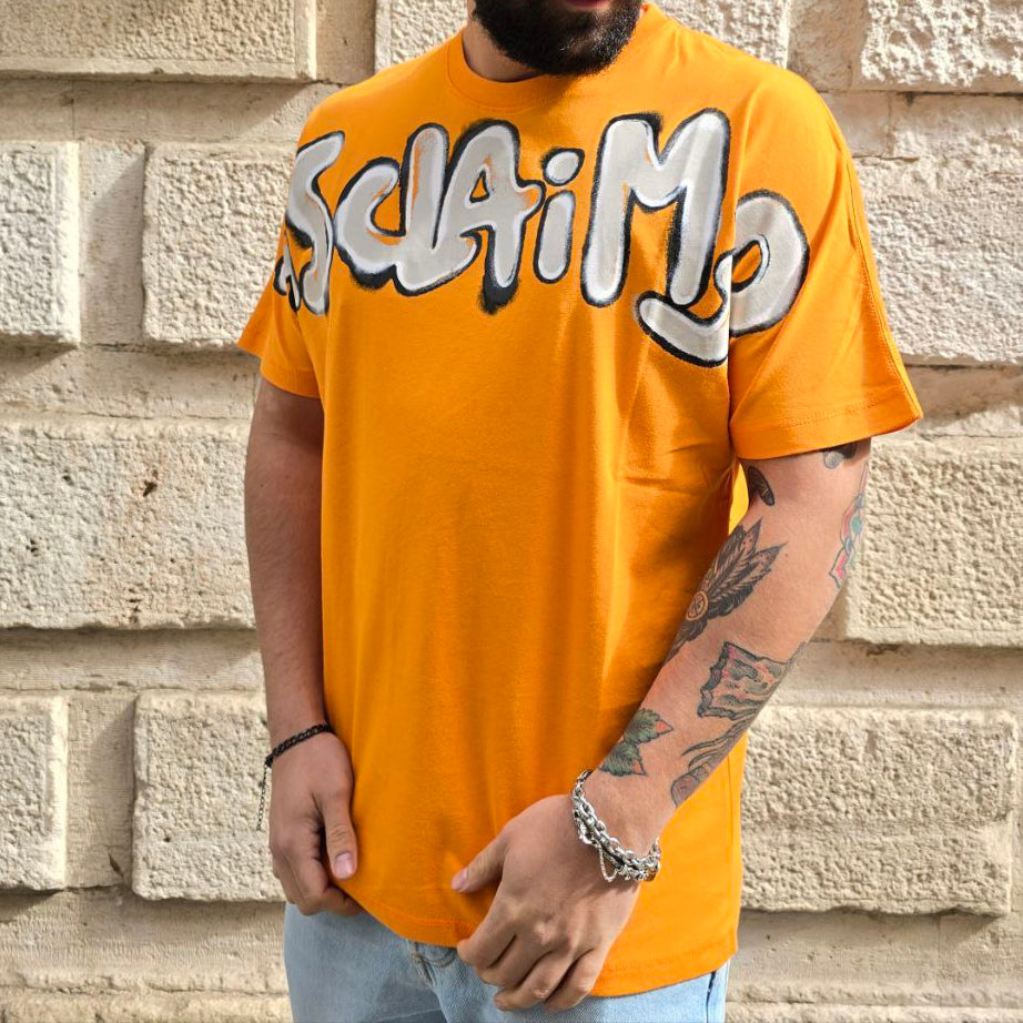 T-Shirt Disclaimer 54815 - Arancio