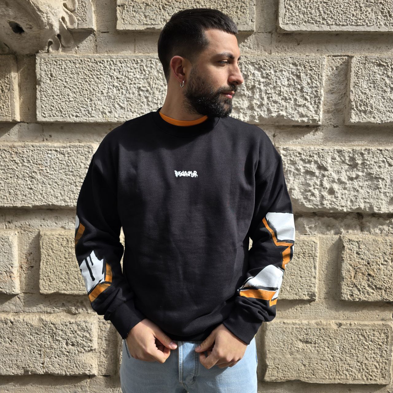 Felpa Disclaimer 54818 - Nero