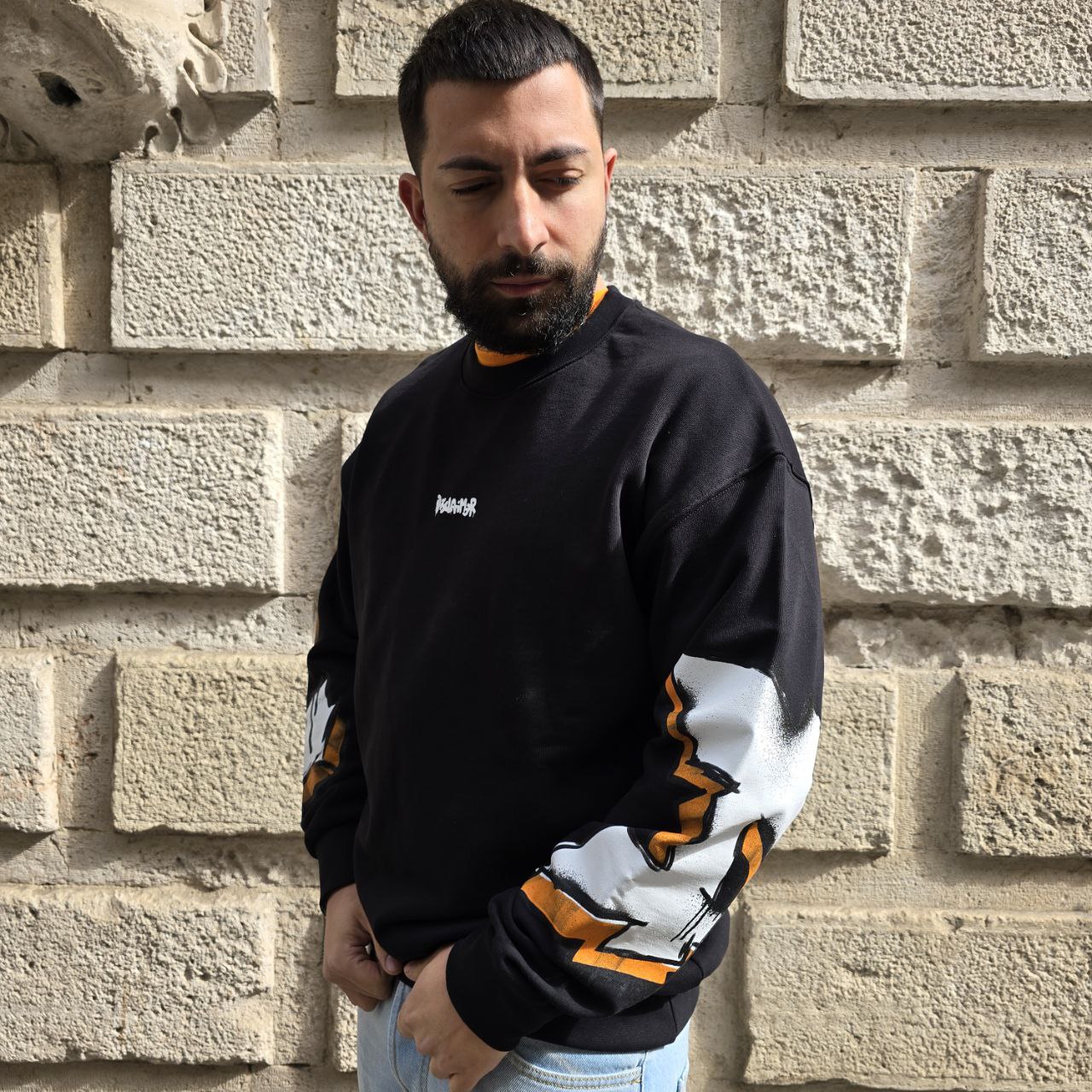 Felpa Disclaimer 54818 - Nero