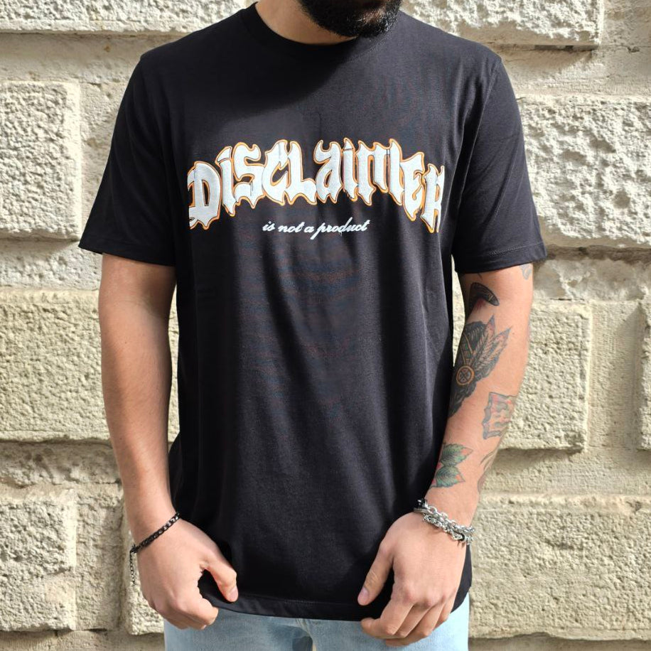 T-Shirt Disclaimer 54832 - Nero
