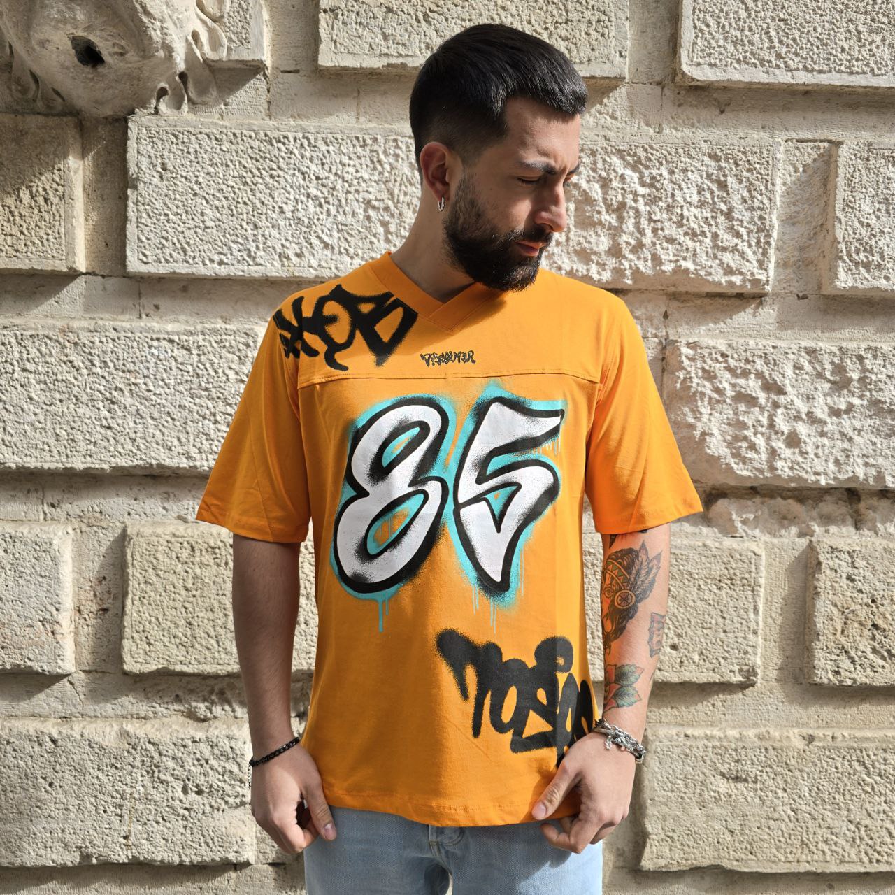 T-Shirt Disclaimer 54891 - Arancio