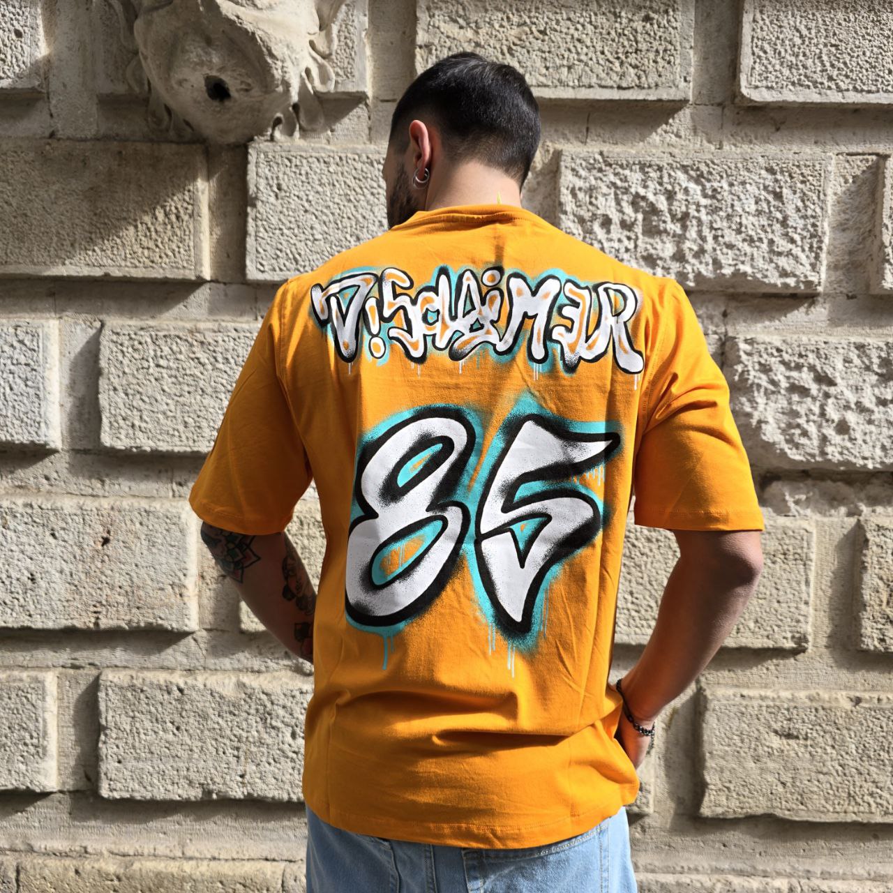 T-Shirt Disclaimer 54891 - Arancio