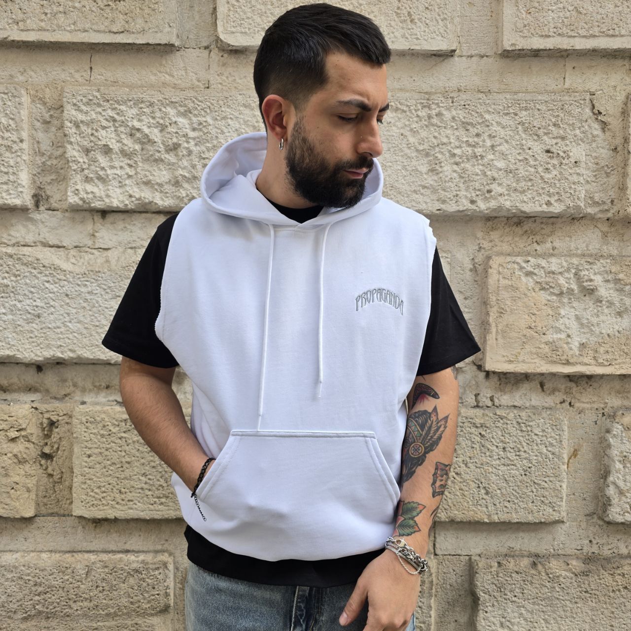 Felpa Propaganda 358 - Bianco