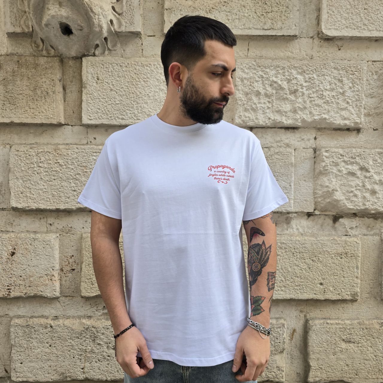 T-Shirt Propaganda 948 - Bianco