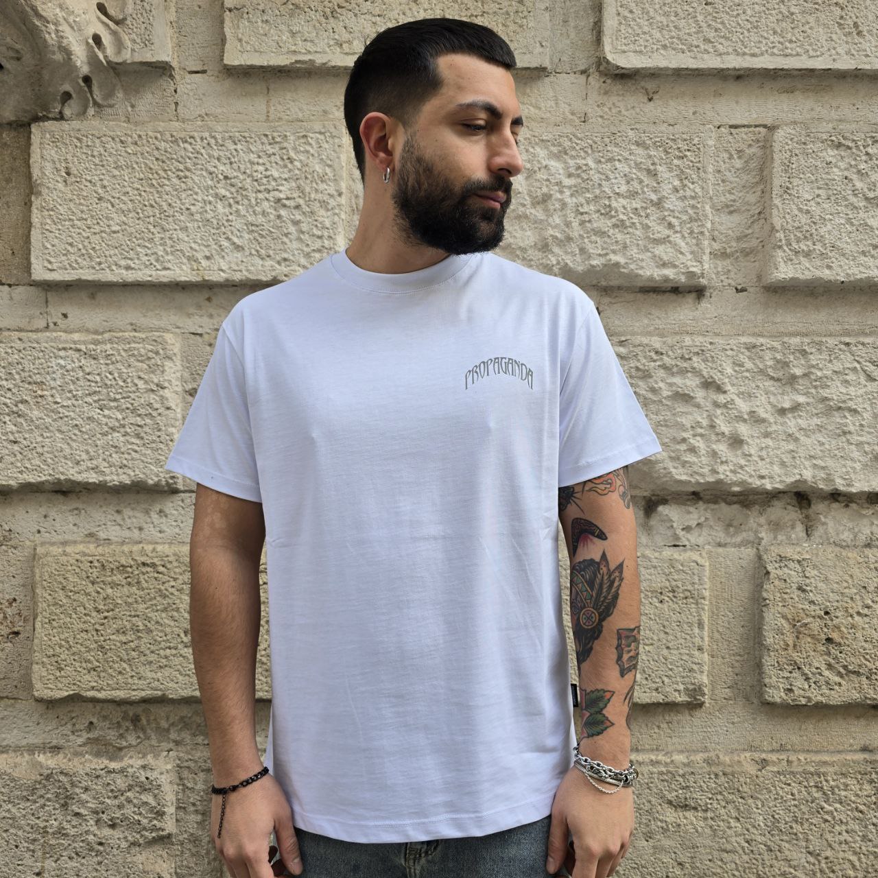 T-Shirt Propaganda 875 - Bianco