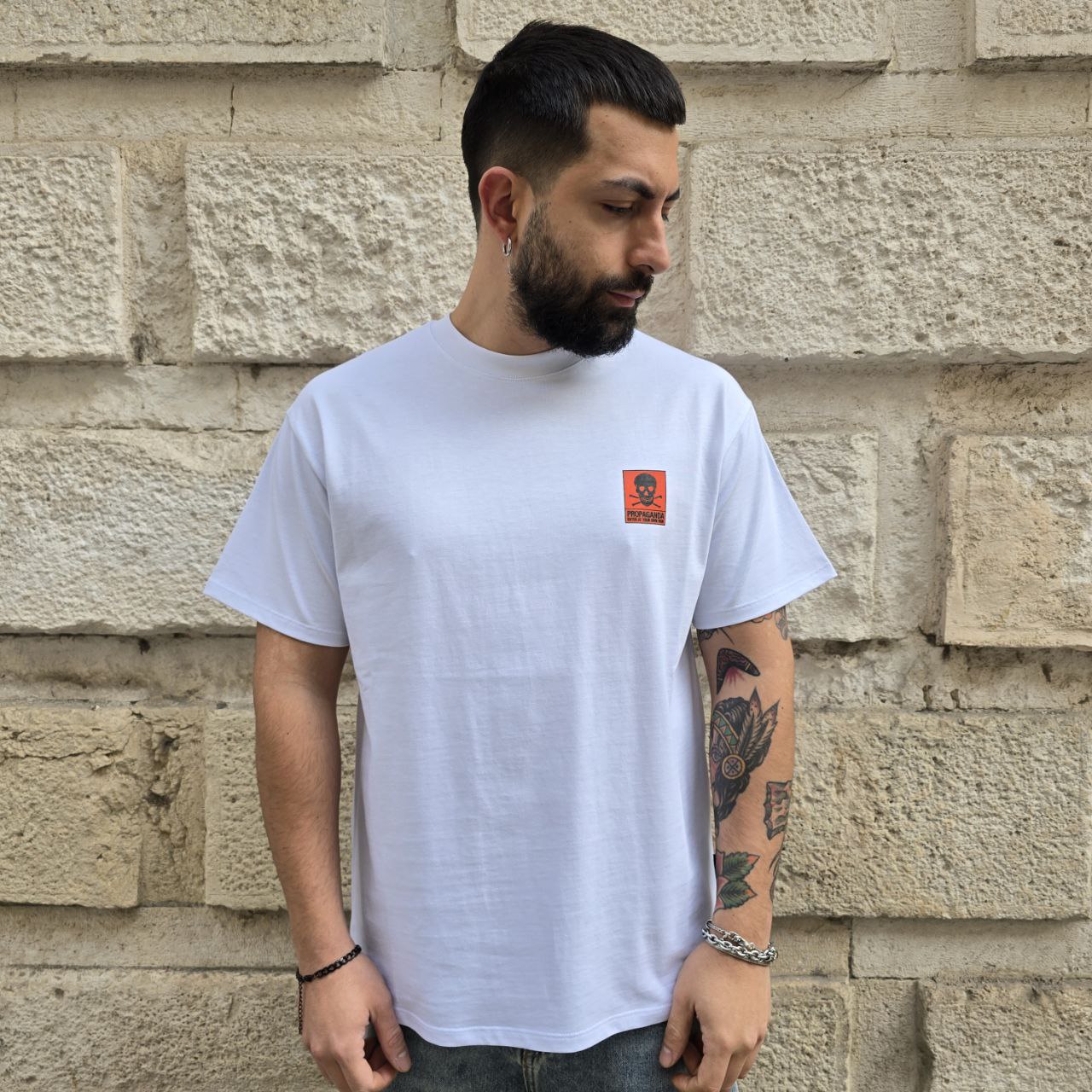 T-Shirt Propaganda 908 - Bianco