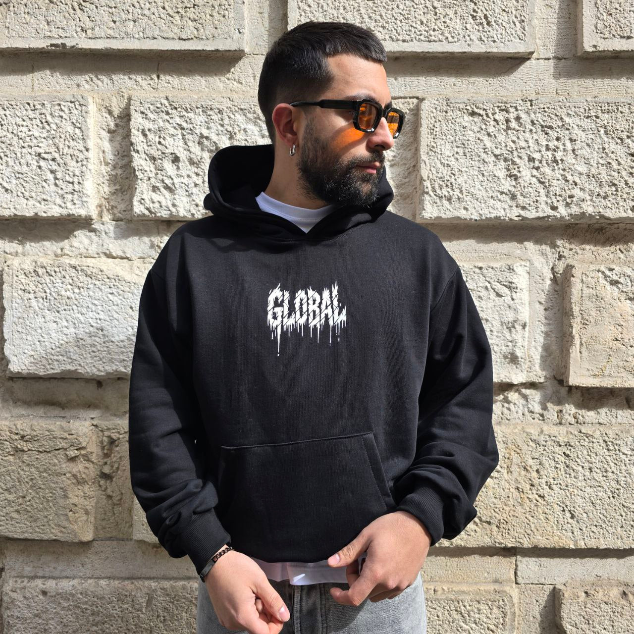 Felpa GBL The World - Nero