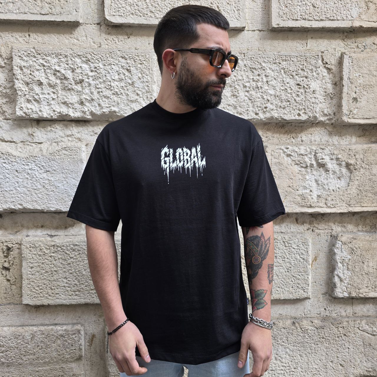 T-Shirt GBL The World - Nero