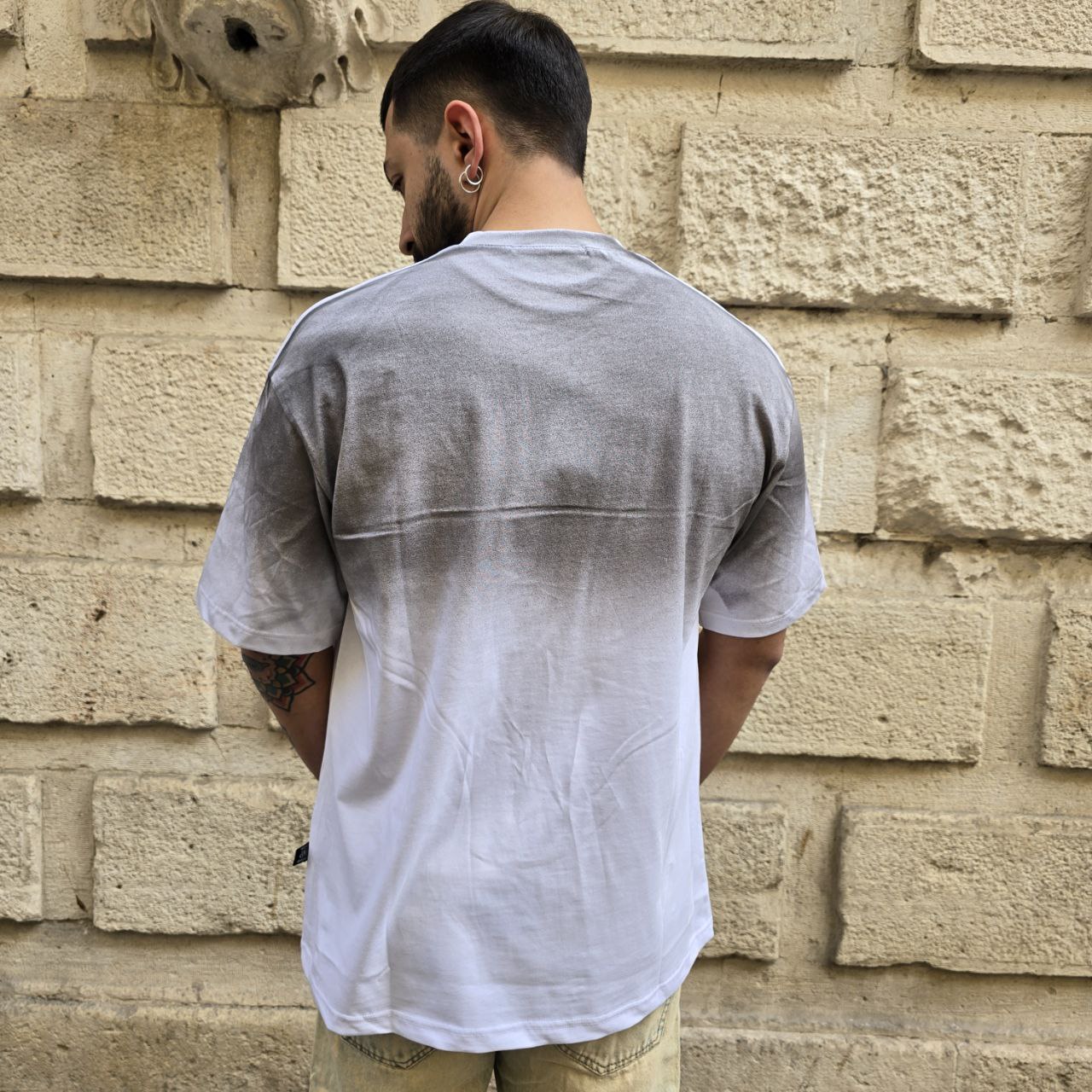 T-Shirt GBL Aereografata - Bianco Slavato