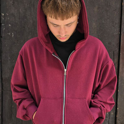 FELPA CROPPED ZIP GLOBAL COD. BASIC - BORDO'