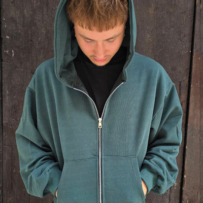 FELPA CROPPED ZIP GLOBAL COD. BASIC - VERDE GUCCI