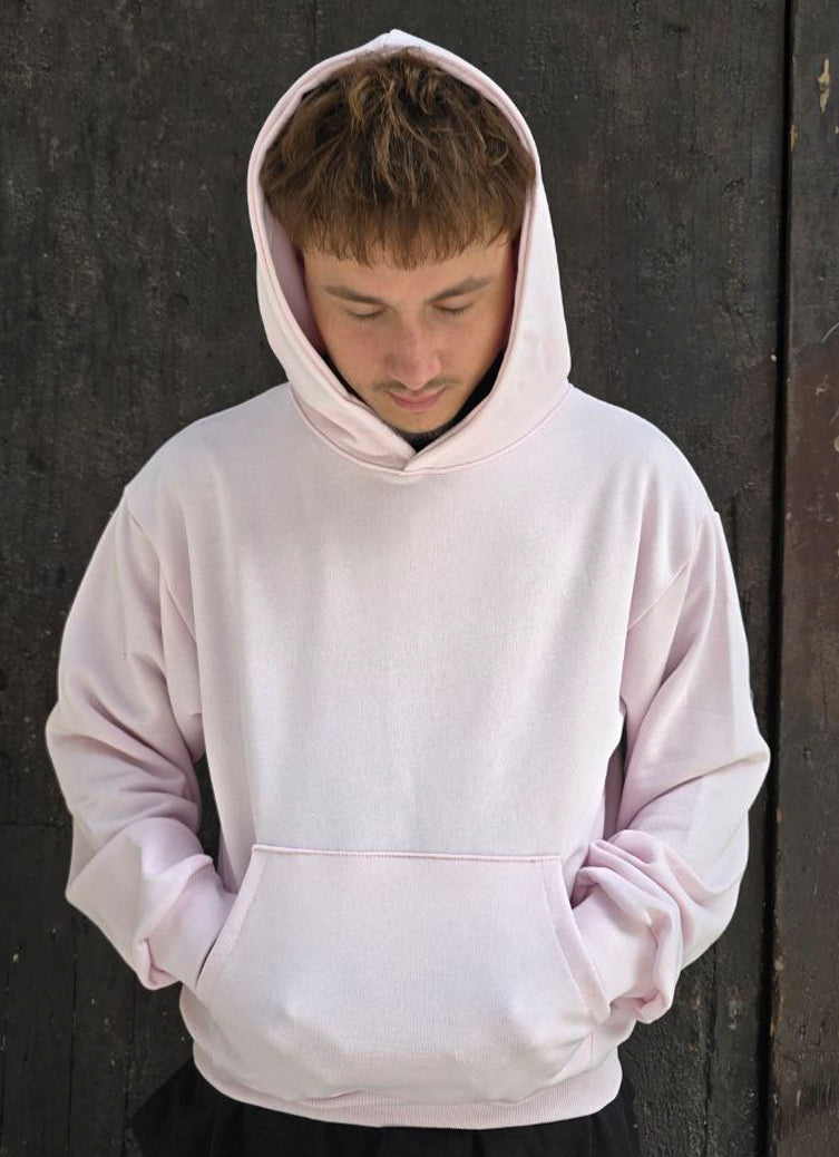 FELPA BOXY GLOBAL COD. BASIC HOODIE- ROSA