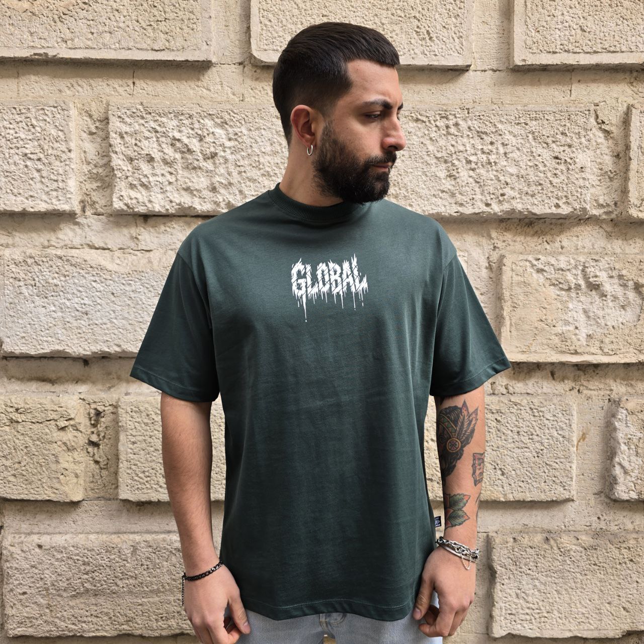 T-Shirt GBL The World - Verde