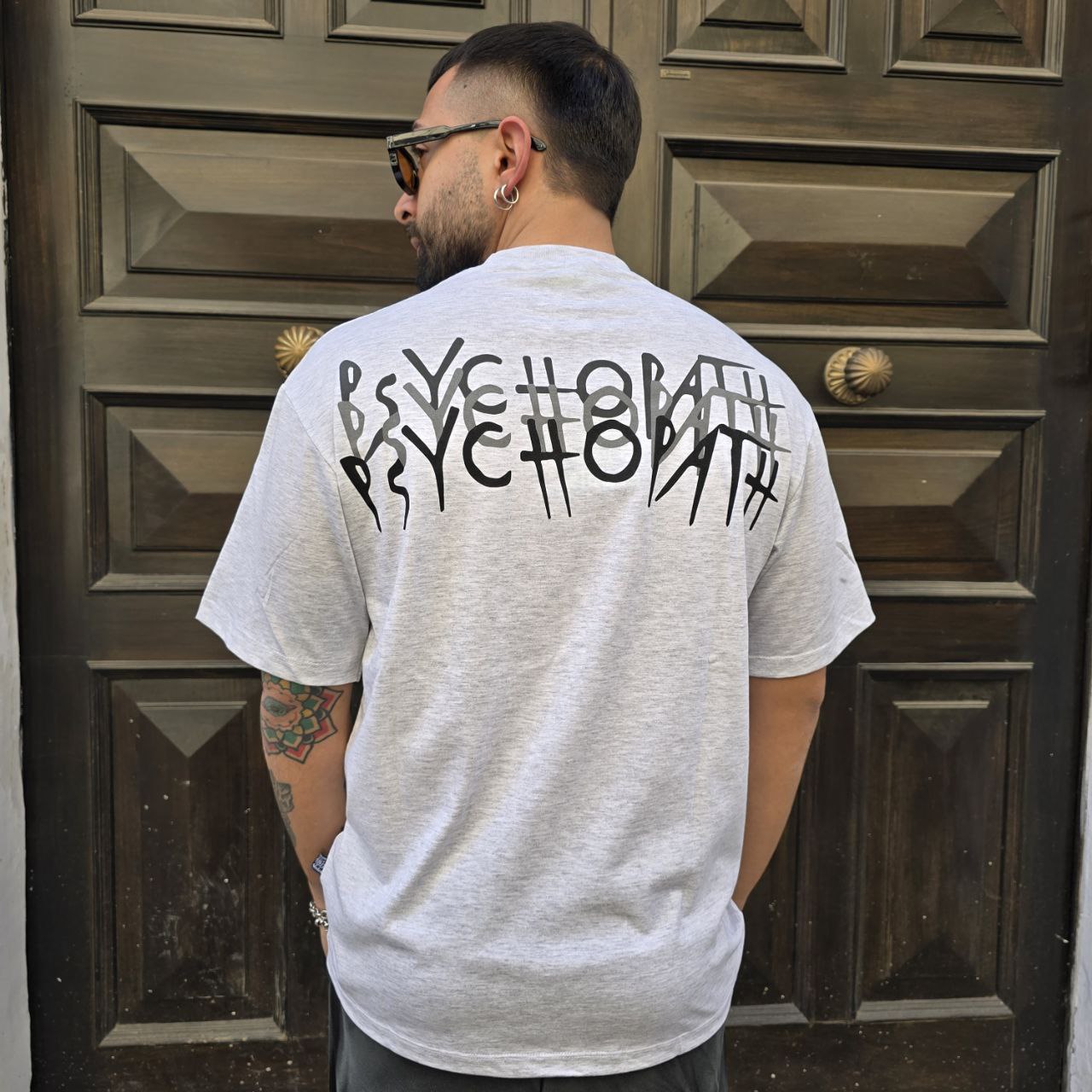 T-Shirt GBL Psychopath - Grigio Chiaro