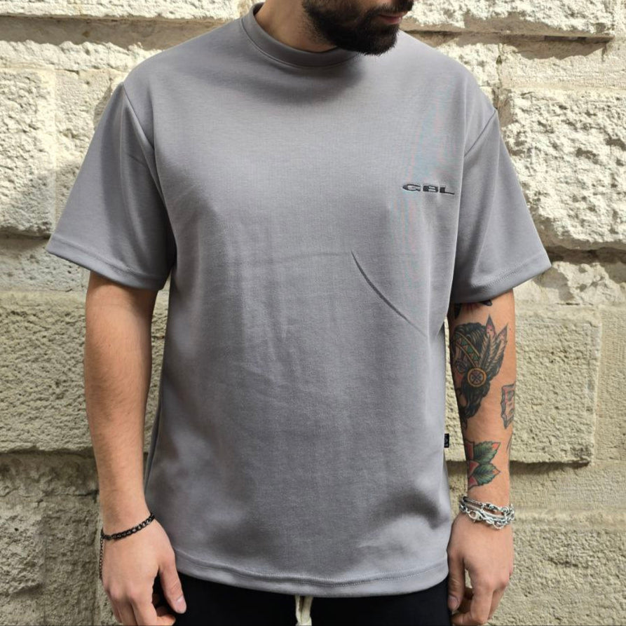T-Shirt GBL Premium Interlock - Grigio Ferro