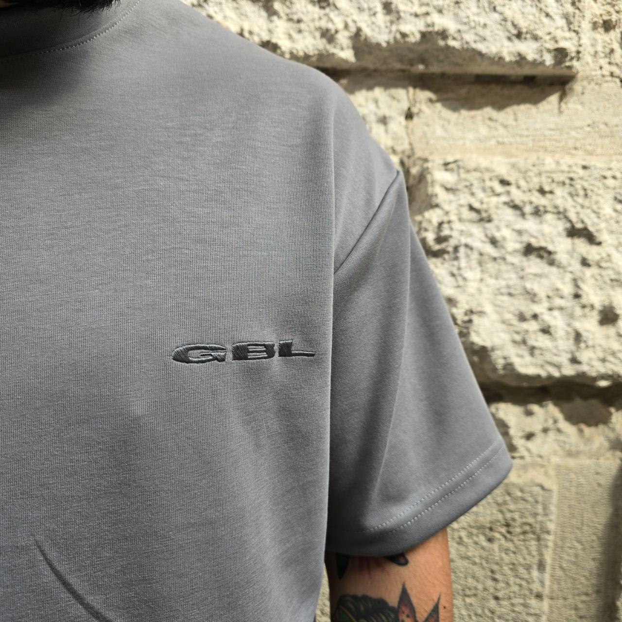 T-Shirt GBL Premium Interlock - Grigio Ferro