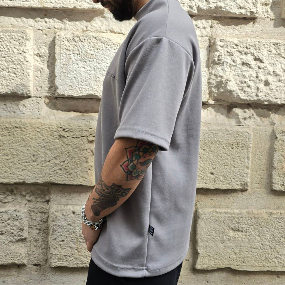 T-Shirt GBL Premium Interlock - Grigio Ferro