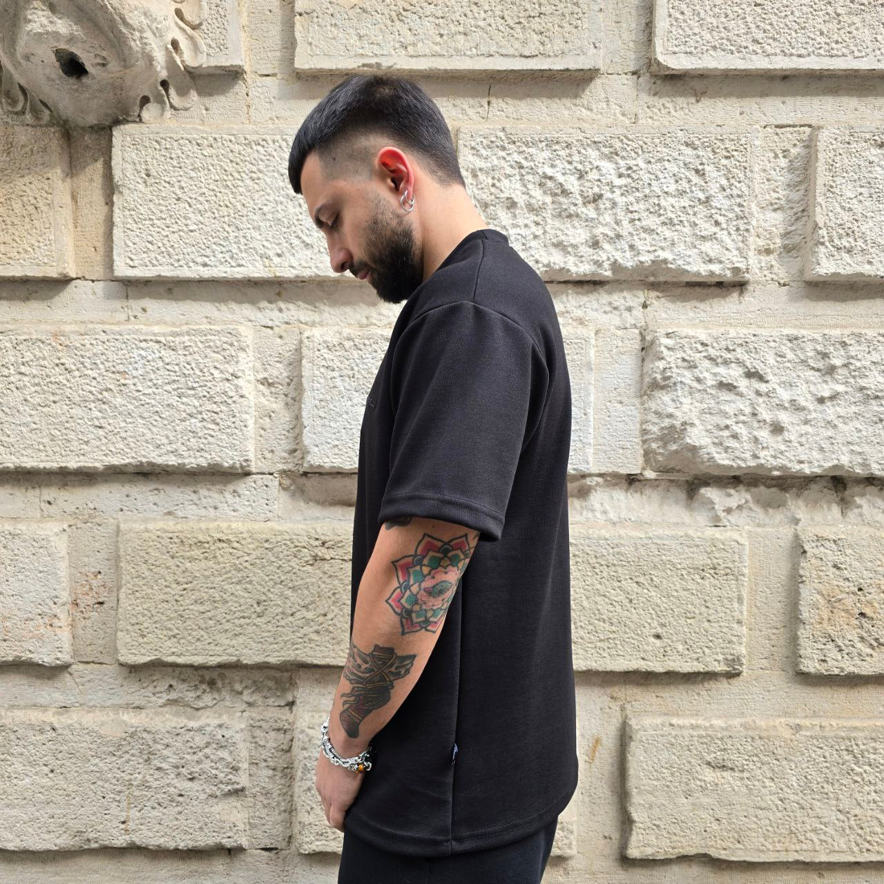 T-Shirt GBL Premium Interlock - Nero